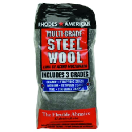Rhodes American Rhodes American 3 Grade Medium/Coarse/Fine Steel Wool Pad 12 pk 10121114